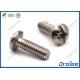 Stainless Steel Pozi Slotted Combo Drive Round Head Machine Screws