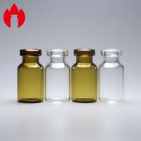 Transparent or Brown Glass Tube Vials 2ml Capacity Borosilicate Glass Material