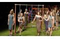 Versus show on lawn at Milan Fashion Week