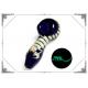 Night - Luminous Scorpion Glass Spoon Hand Pipe Smoking Tobacco 4 Inches