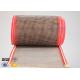 Brown PTFE Coated Fiberglass Mesh Fabric Conveyor Belt 4X4 mm