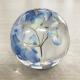 Home decoration craft acrylic paperweight with real flower inside dry flowers for resin art crystal paperweights