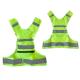 Polyester Fabric High Visibility Reflective Running Riding Warning Vest for Road Safety