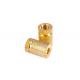 Precision Insert Brass Knurled Thumb Nut , Equipment Parts Custom Brass Fasteners