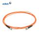 OM1 / OM2 Multimode Fiber Patch Cord ST To ST for Telecommunication Networks