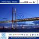 Modular Steel Cable Stayed Bridges Permanent Rigid Frame Large Span