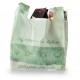 Customized eco friendly compostable PLA organic plastic cornstarch biodegradable T-shirt shopping bag