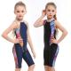 Conjoined Children'S Training Swimsuit Girls' Competitive Swimsuit Fashion Five Point