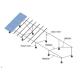 Turnkey Solar Panel Ground Mounting Systems Hot - Galvanized Steel 130mph Wind