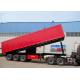 High Efficiency 3X16 TONS Semi Tipper Trailer Dump Truck For Mining Industry