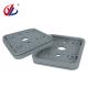 Three Holes 140*115*17mm Vacuum Suction Cup Rubber Pad For CNC Machines