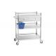 Removable Rust  - Proof Instrument Trolleys For Laboratories