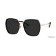 NON PORLARIZED SUNGLASSES BIG SQUARE WOMAN SUNGLASSES 76029 METAL FRAMES