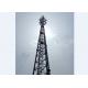 Outdoor Mobile Telecom Tower High Strength Cellular Network Tower