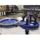 Purple Or Custom Made Inflatable Meltdown Rotating Game , Inflatable Last Man Standing Game