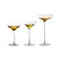 Hot Cutting Clear 200ml Hand Blown Margarita Glasses For Home Deco