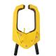 Yellow A3 Steel Anti Theft Wheel Lock 2.0mm Thick For Police Lock Cars