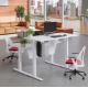 Custom Wooden White Automatic Elevating Desk The Perfect Addition to Your Home Office