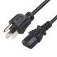 USA 3 Pin NEMA 5-15P Plug to IEC 320 C13 Power Cords Set 1.8M 3 Pin Plug UL Power Cable