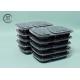 1000ml Microwavable 2 Compartment Disposable Bento Lunch Box Rectangle Plastic Meal Prep Container