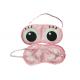 Lovely And Comfortable Eyes Pattern Sleeping Blindfold Eyemask Pink Color For Girls