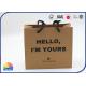 4C Customized Size Logo Kraft Paper Bags With Nylon Handle