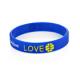 factory supply directly blue basketball sports personalised wristbands no minimum order