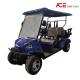 Luxury EV Golf Cart Blue Color Custom 6 Seater Golf Cart