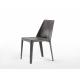 Elegantly Contrasted Isabel Fiberglass Dining Chair With Modern Fabrics Coverings