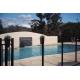 Golden Bronze Modern Flat Top Glass Pool Fencing 8mm - 19mm Toughened Safety Glass