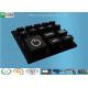 Black Key Custom Silicone Keypad / White Silk Screen Print Conductive Rubber Keypad