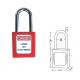ABS Safety Padlocks,Keyed to Differ,Long Shackle,Vertical shackle clearance 38mm