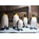 Garden Animal Statues Fiberglass Penguin Sculpture Life - Size Custom Style