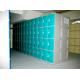 10 Tier Beige Keylesscoin Operated Lockers , Mobile Phone Lockers For Factory