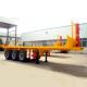 Air Suspension Container Carrier Dump 20 Foot Flatbed Trailer