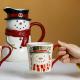 Creative Snowman Mug Ceramic Cup Household Milk Breakfast Coffee Cup