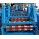 Glazed Roof Panel Roll Forming Machine , Roof Tile Cold Forming Machine by Imported Panasonic PLC Control