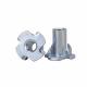 UNC Half Insert Thread White Zinc M10 Four Pronged Tee Nuts Carbon Steel