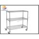 ESD SMT Reel Storage Trolley Anti Static Products ESD Rolling Industrial Metal Utility Cart