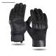 Hard-knuckled anti-slip palm microfiber leather hand gloves with hook and loop wrist