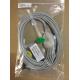 Compatible Goldway GS10 ECG lead 5 lead，snap end