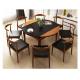 Round Dining Room Solid Wood Table Furniture For Home / Restaurant Using