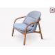 Wood Structure Modern Sofa Chair , Leisure Sofa Chair Custom Frame Color