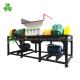 Four Shaft Used Tire Shredder , Truck Tyre Shredder Driven By Double Hydraulic Motors