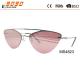 Women's fashionable sunglasses with metal frame, UV 400 Protection Lens