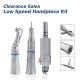Low Vibration And Low Noise Dental Low Speed Handpiece Kit  Contra Angle Straight Handpiece Air Motor