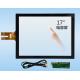17 Inch 10 Point Projected Capacitive Touch Screen G + G With USB Interface