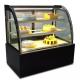 Marble Base Curved Glass Bread Cake Display Freezer