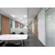 Motor Driven Blinds Office Partition Wall Double Glass Transparency Or Privacy