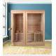 Indoor Wood Steam Home Sauna Room 2 Person With Stove And Stone
